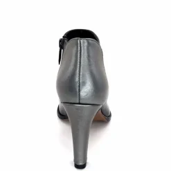 Talon|Féminin<Regarde Le Ciel Bottines à Talons Buffy 03 Cuir Noir Argenté ArgentNoir