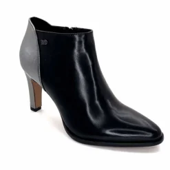 Talon|Féminin<Regarde Le Ciel Bottines à Talons Buffy 03 Cuir Noir Argenté ArgentNoir