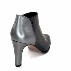 Talon|Féminin<Regarde Le Ciel Bottines à Talons Buffy 03 Cuir Noir Argenté ArgentNoir