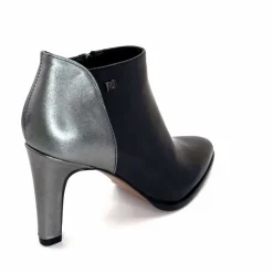 Talon|Féminin<Regarde Le Ciel Bottines à Talons Buffy 03 Cuir Noir Argenté ArgentNoir