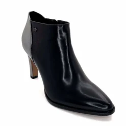Talon|Féminin<Regarde Le Ciel Bottines à Talons Buffy 03 Cuir Noir Argenté ArgentNoir