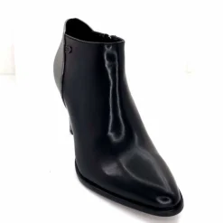 Talon|Féminin<Regarde Le Ciel Bottines à Talons Buffy 03 Cuir Noir Argenté ArgentNoir