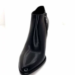 Talon|Féminin<Regarde Le Ciel Bottines à Talons Buffy 03 Cuir Noir Argenté ArgentNoir