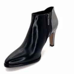 Talon|Féminin<Regarde Le Ciel Bottines à Talons Buffy 03 Cuir Noir Argenté ArgentNoir