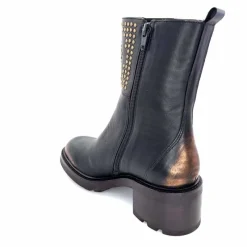 Rock|Bottines<Softwaves Bottines à Talons 9.01.01/006 Cuir Métal Bronze