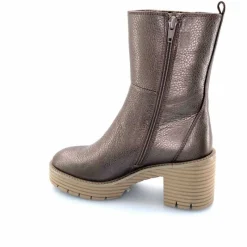 Montagne<Softwaves Bottines à Talons 8.88.18 Cuir Métal Taupe