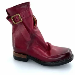 Rock|Bottines<AS 98 Bottines AS98 B80213 Cuir Rubis Rouge
