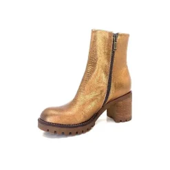 Montagne|Bottines<Minka Bottines Bikers Foly Cuir Dé Or