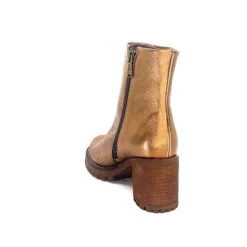 Montagne|Bottines<Minka Bottines Bikers Foly Cuir Dé Or