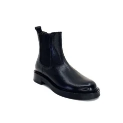 Basic|Bottines<398-ivoire Bottines Chelsea Ivoire 4989 Alexis Cuir Noir