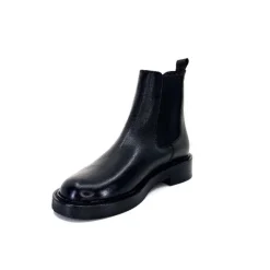 Basic|Bottines<398-ivoire Bottines Chelsea Ivoire 4989 Alexis Cuir Noir