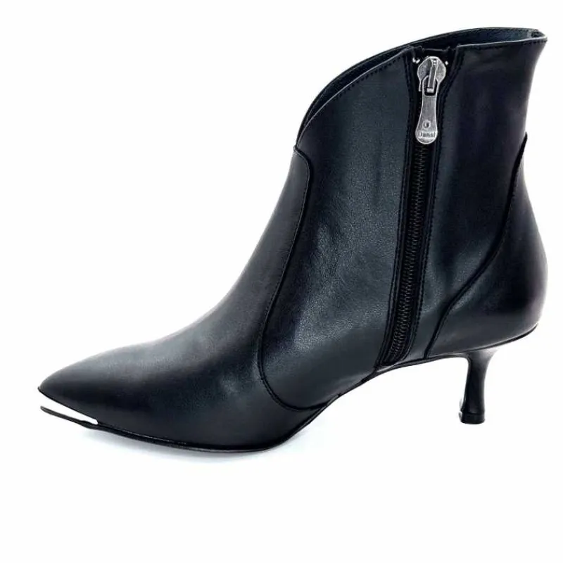 Talon|Elégant<Dansi Bottines 7063 Cuir Noir