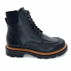 Masculin|Elégant<Ivoire0351a Bottines Derby Ivoire 2546056 Cuir Noir