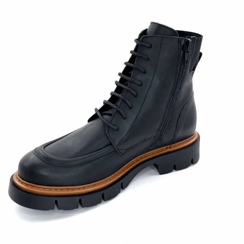 Masculin|Elégant<Ivoire0351a Bottines Derby Ivoire 2546056 Cuir Noir