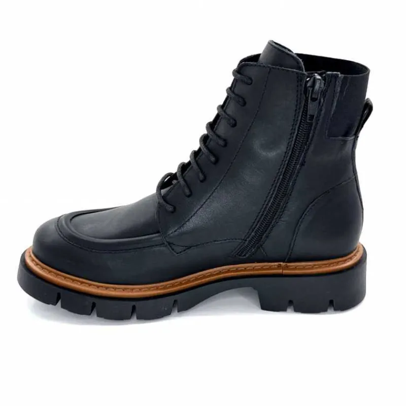 Masculin|Elégant<Ivoire0351a Bottines Derby Ivoire 2546056 Cuir Noir