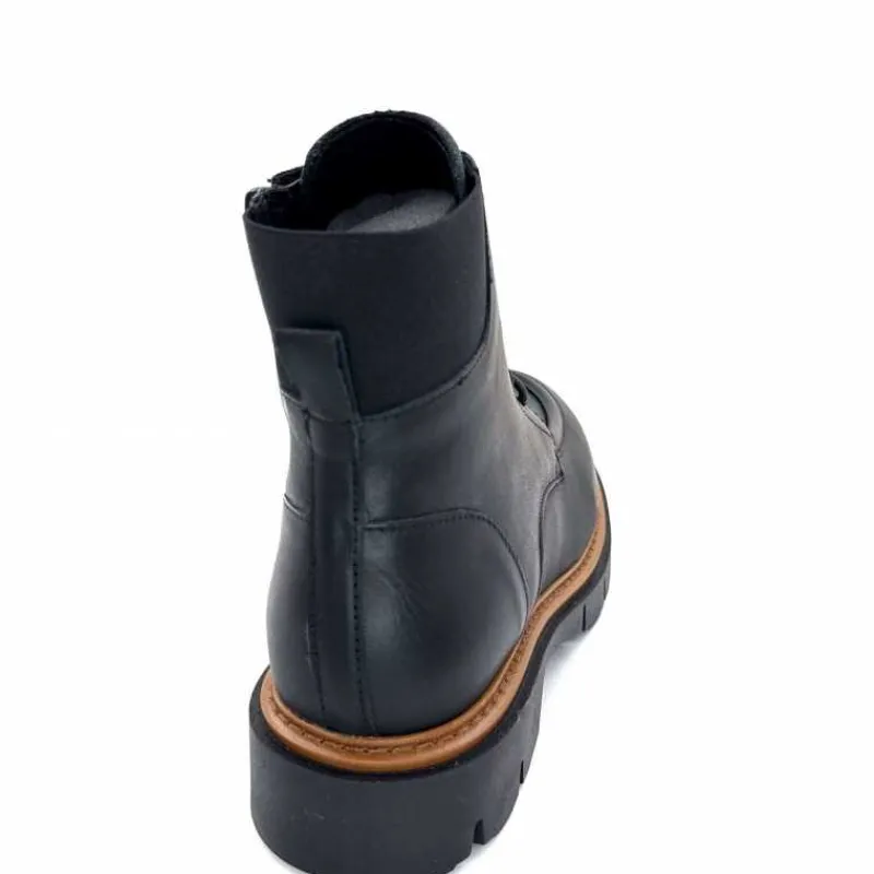 Masculin|Elégant<Ivoire0351a Bottines Derby Ivoire 2546056 Cuir Noir