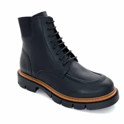 Masculin|Elégant<Ivoire0351a Bottines Derby Ivoire 2546056 Cuir Noir