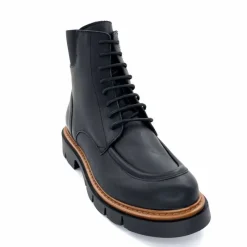 Masculin|Elégant<Ivoire0351a Bottines Derby Ivoire 2546056 Cuir Noir