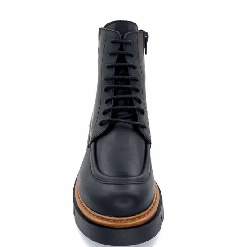 Masculin|Elégant<Ivoire0351a Bottines Derby Ivoire 2546056 Cuir Noir