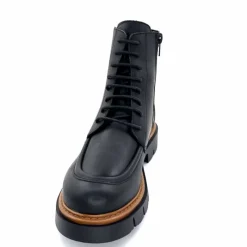 Masculin|Elégant<Ivoire0351a Bottines Derby Ivoire 2546056 Cuir Noir