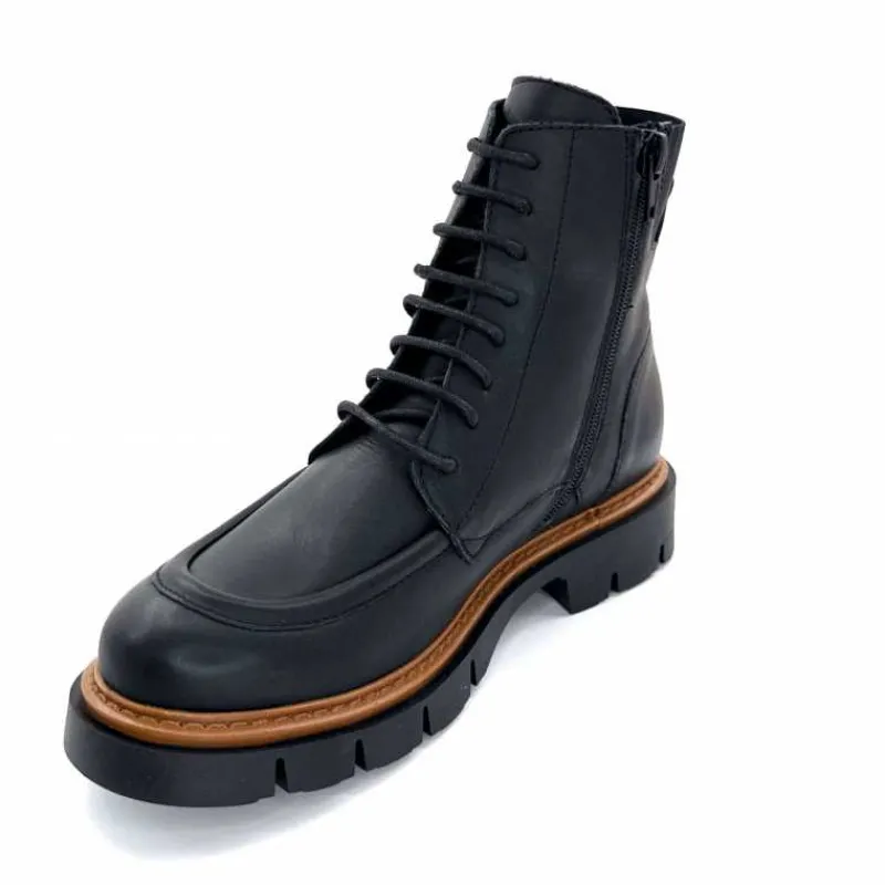 Masculin|Elégant<Ivoire0351a Bottines Derby Ivoire 2546056 Cuir Noir