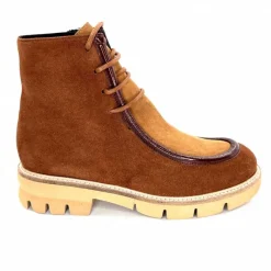 Elégant|Masculin<Ivoire0330 Bottines Derby Ivoire 364 Daim Marron