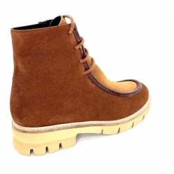 Elégant|Masculin<Ivoire0330 Bottines Derby Ivoire 364 Daim Marron
