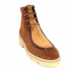 Elégant|Masculin<Ivoire0330 Bottines Derby Ivoire 364 Daim Marron