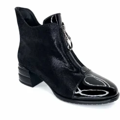 Fantaisie<Elue Par Nous Bottines Maculotte Cuir Irisé Vernis Noir
