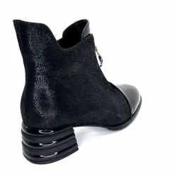 Fantaisie<Elue Par Nous Bottines Maculotte Cuir Irisé Vernis Noir