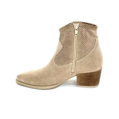 Féminin|Bottines Eté<Ivoire0104a Bottines Eté Ivoire A53079 Daim Fossile Beige