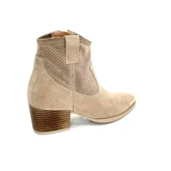 Féminin|Bottines Eté<Ivoire0104a Bottines Eté Ivoire A53079 Daim Fossile Beige