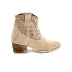 Féminin|Bottines Eté<Ivoire0104a Bottines Eté Ivoire A53079 Daim Fossile Beige