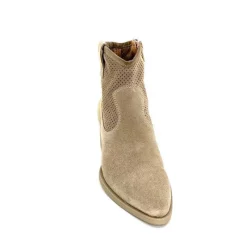 Féminin|Bottines Eté<Ivoire0104a Bottines Eté Ivoire A53079 Daim Fossile Beige