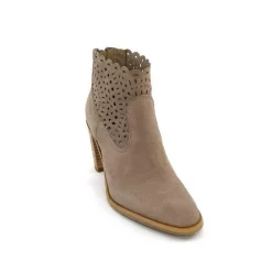 Fantaisie|Bottines Eté<Myma Bottines Eté 7750 Chèvre Velour Taupe