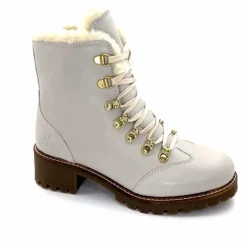 Neige|Montagne<gemilli sarl - hooper Bottines Fourées Hooper Shoes Albe Cuir Panna Crème