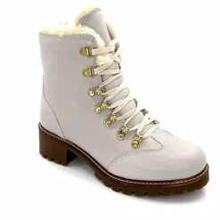 Neige|Montagne<gemilli sarl - hooper Bottines Fourées Hooper Shoes Albe Cuir Panna Crème