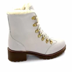 Neige|Montagne<gemilli sarl - hooper Bottines Fourées Hooper Shoes Albe Cuir Panna Crème
