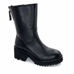 Basic|Bottines<marcha / m.moustafa Bottines Fourrées à Talons Ivoire Evs 2963 Cuir Noir