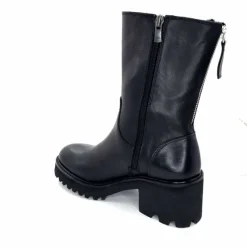 Basic|Bottines<marcha / m.moustafa Bottines Fourrées à Talons Ivoire Evs 2963 Cuir Noir