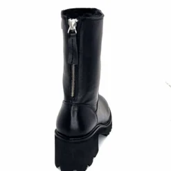 Basic|Bottines<marcha / m.moustafa Bottines Fourrées à Talons Ivoire Evs 2963 Cuir Noir