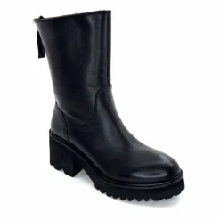 Basic|Bottines<marcha / m.moustafa Bottines Fourrées à Talons Ivoire Evs 2963 Cuir Noir