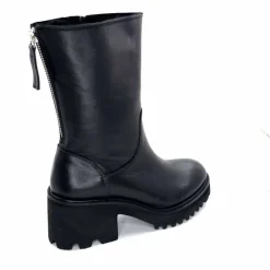 Basic|Bottines<marcha / m.moustafa Bottines Fourrées à Talons Ivoire Evs 2963 Cuir Noir