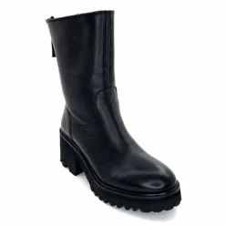Basic|Bottines<marcha / m.moustafa Bottines Fourrées à Talons Ivoire Evs 2963 Cuir Noir