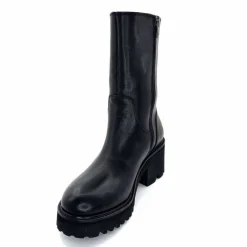 Basic|Bottines<marcha / m.moustafa Bottines Fourrées à Talons Ivoire Evs 2963 Cuir Noir