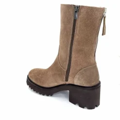 Basic|Bottines<marcha / m.moustafa Bottines Fourrées à Talons Ivoire Evs 2963 Daim Vison Taupe