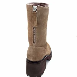 Basic|Bottines<marcha / m.moustafa Bottines Fourrées à Talons Ivoire Evs 2963 Daim Vison Taupe