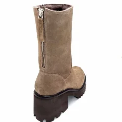 Basic|Bottines<marcha / m.moustafa Bottines Fourrées à Talons Ivoire Evs 2963 Daim Vison Taupe