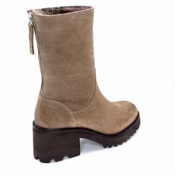 Basic|Bottines<marcha / m.moustafa Bottines Fourrées à Talons Ivoire Evs 2963 Daim Vison Taupe
