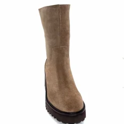Basic|Bottines<marcha / m.moustafa Bottines Fourrées à Talons Ivoire Evs 2963 Daim Vison Taupe